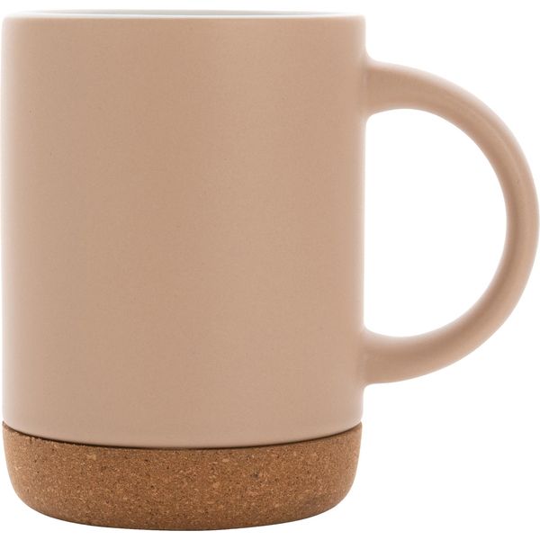 Xd Collection - Tazza Da Caffè, Sughero, Ceramica, 280Ml XD131 (Taglia Unica) (Marrone/Bianco)-image
