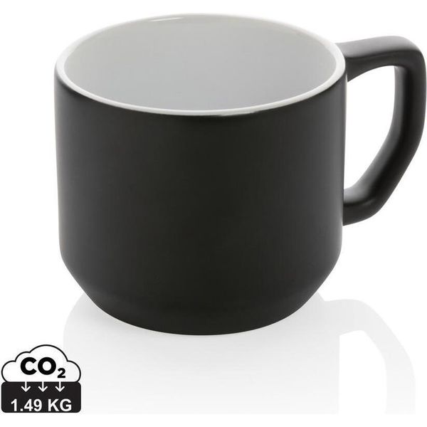 Xd Collection - Tazza Da Caffè "Modern"", Ceramica, 350Ml XD133 (Taglia Unica) (Nero)"-image