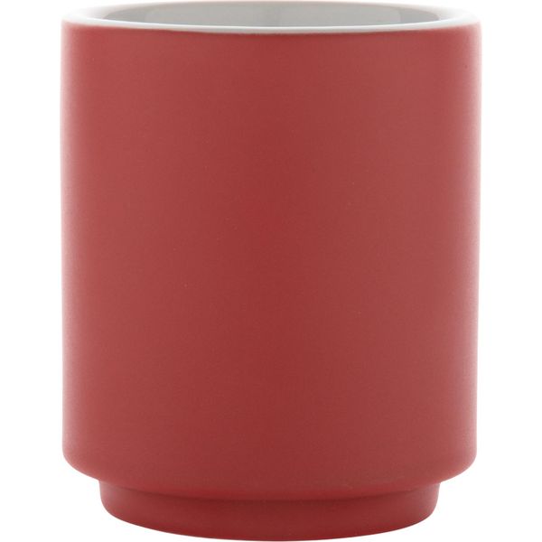Xd Collection - Tazza Da Caffè, Impilabile, In Ceramica, 180 Ml XD173 (Taglia Unica) (Rosso/Bianco)-image