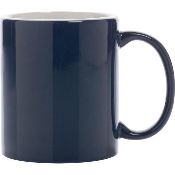 Xd Collection - Tazza Da Caffè "Classic"", Interno Bicolore, Ceramica, 350Ml XD136 (Taglia Unica) (Blu Navy)"-image
