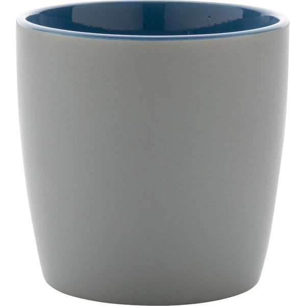 Xd Collection - Tazza Da Caffè, Interno Bicolore, Ceramica, 300Ml XD137 (Taglia Unica) (Blu)-image