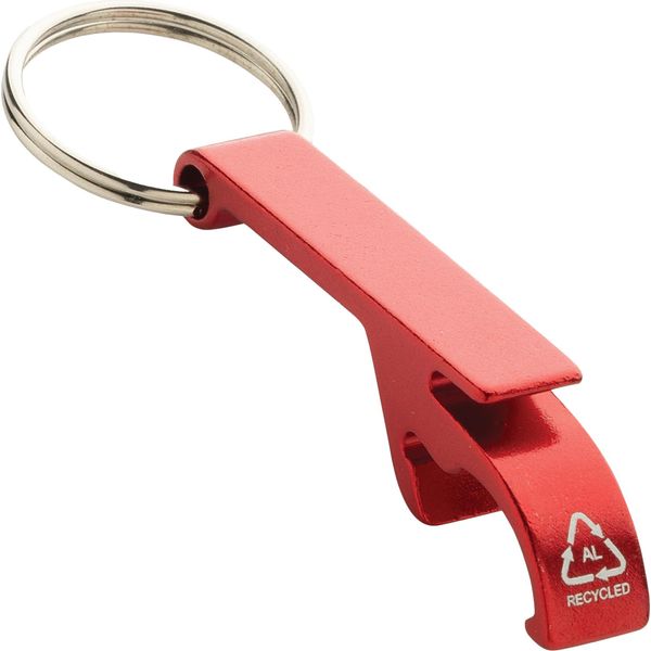 Xd Collection - Apribottiglie, Alluminio Riciclato XD269 (Taglia Unica) (Rosso)-image