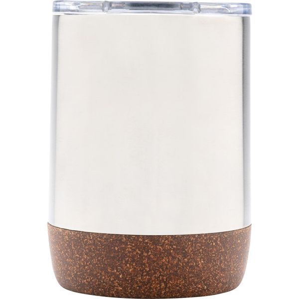 Xd Collection - Tazza Da Caffè, Sughero, Acciaio Inox Riciclato XD557 (Taglia Unica) (Argento)-image