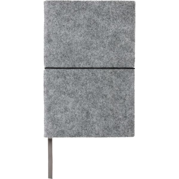 Xd Collection - Taccuino, Copertina Morbida, Feltro Riciclato, A5 XD692 (Taglia Unica) (Grigio)-image