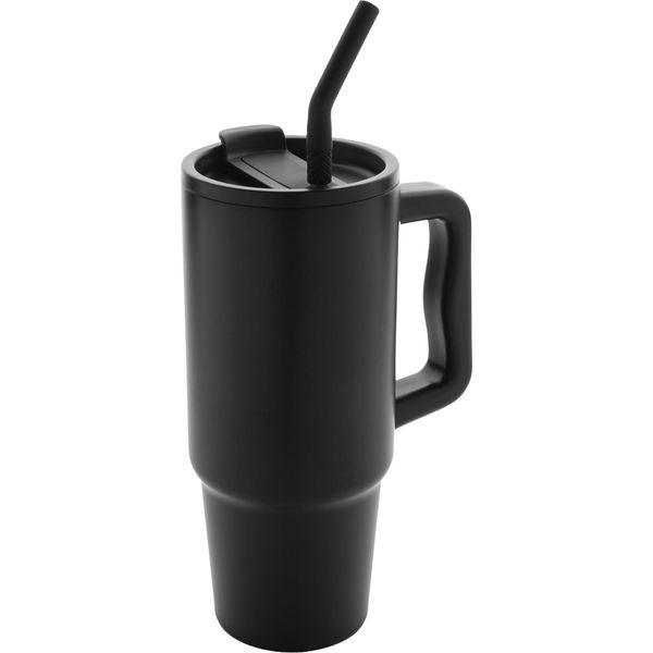 Xd Collection - Tazza "Embrace Deluxe"", Acciaio Inossidabile Riciclato, 900Ml XD873 (Taglia Unica) (Nero)"-image