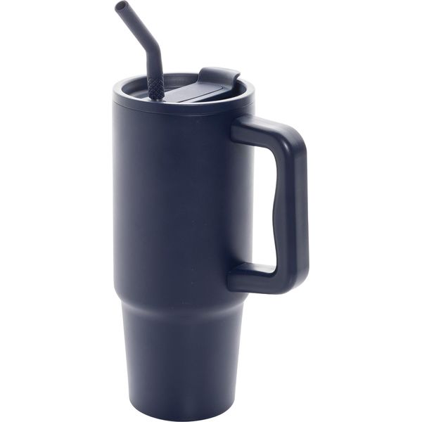 Xd Collection - Tazza "Embrace Deluxe"", Acciaio Inossidabile Riciclato, 900Ml XD873 (Taglia Unica) (Blu Navy)"-image