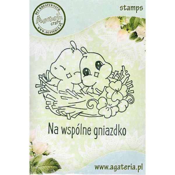 Agateria -Trasparente Timbro Motivo Timbro Trasparente - Uccelli + Sottotitolo Pl-image