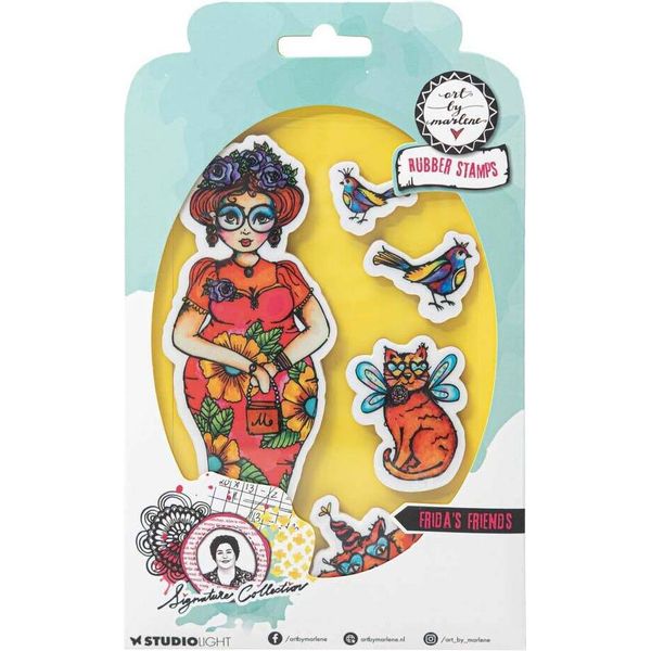 Santoro Gorjuss Timbro Di Gomma Timbro Di Gomma Timbro Motivo, Amici Di Frida-image