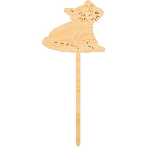 Decorazione In Legno Su Bastone 14 Cm Kitty-image