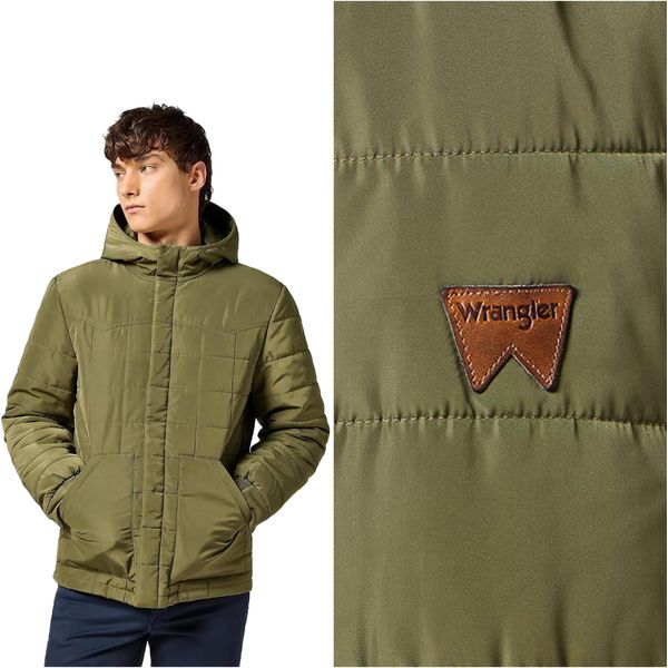 Wrangler Uomo, Giacca Invernale Transitional Puffer, S, Verde, Giacca, Inverno, Giacche-image