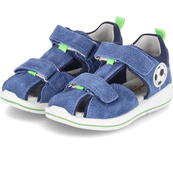Superfit Sandali Ragazzi Mini Boomerang Blu Scamosciato Tessile Dimensioni: 25-image