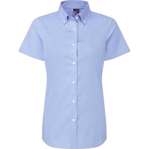 Premier - Camicia Formale "Supreme"" Da Donna A Maniche Corte PC7795 (Xxl) (Blu Scuro)"-image