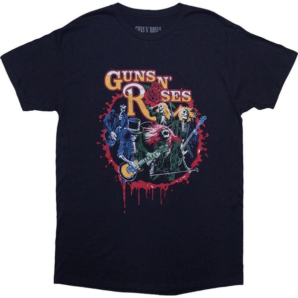 Guns N Roses - Maglietta "Was Here"" Per Uomo/Donna Unisex RO13376 (Xxl) (Blu Navy)"-image
