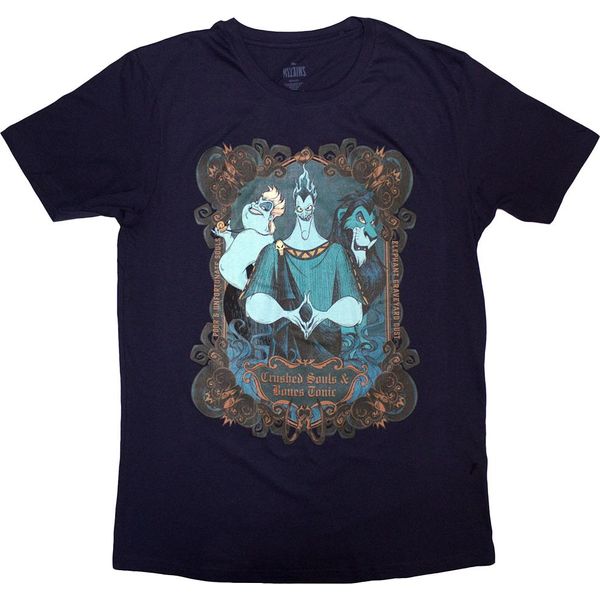 Disney - Maglietta "Villains Crushed Souls"" Per Bambini/Ragazzi Unisex RO13345 (L) (Marineblau)"-image