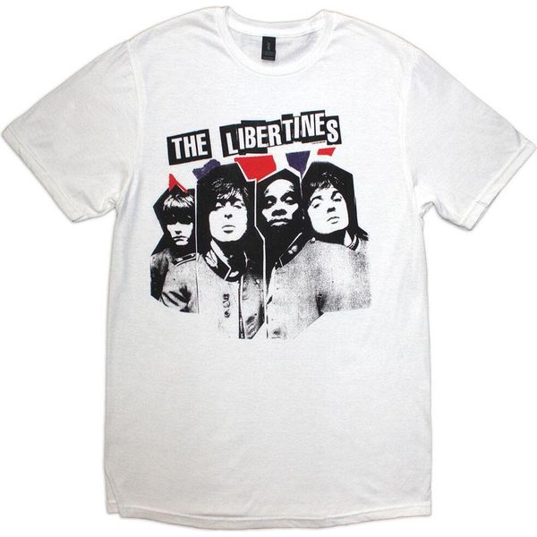 The Libertines - Maglietta "Rip Flag Xerox"" Per Uomo/Donna Unisex RO13353 (M) (Bianco)"-image