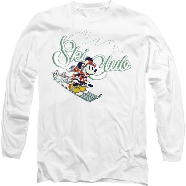 Disney - Maglietta "Sci Club"" Per Uomo/Donna Unisex TV14443 (M) (Bianco)"-image