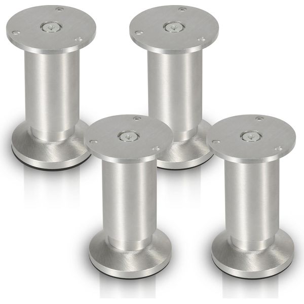 Hengda Set Di 8 Gambe Per Mobili Set Di Gambe Per Tavoli Gambe Per Divani Gambe Per Letti Gambe Per Divani Gambe Per Armadi Gambe Per Mobili In Alluminio 4X150Mm-image