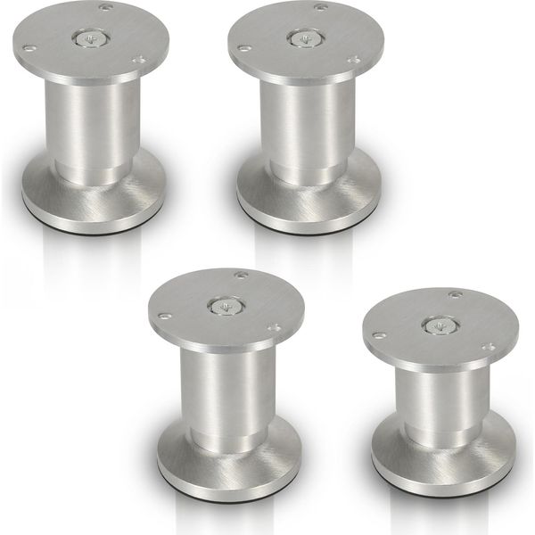 Bettizia Set Di 8 Gambe Per Mobili Set Di Gambe Per Tavoli Gambe Per Divani Gambe Per Letti Gambe Per Divani Gambe Per Armadi Gambe Per Mobili Alluminio 4X100Mm-image