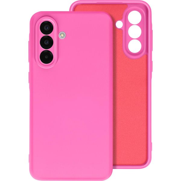 Avizar, Cover Per Samsung Galaxy A36 Semirigida Soft-Touch Antimacchia, Rosso Fucsia-image