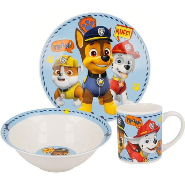 Set Di Stoviglie In Porcellana Paw Patrol Boy Icons-image