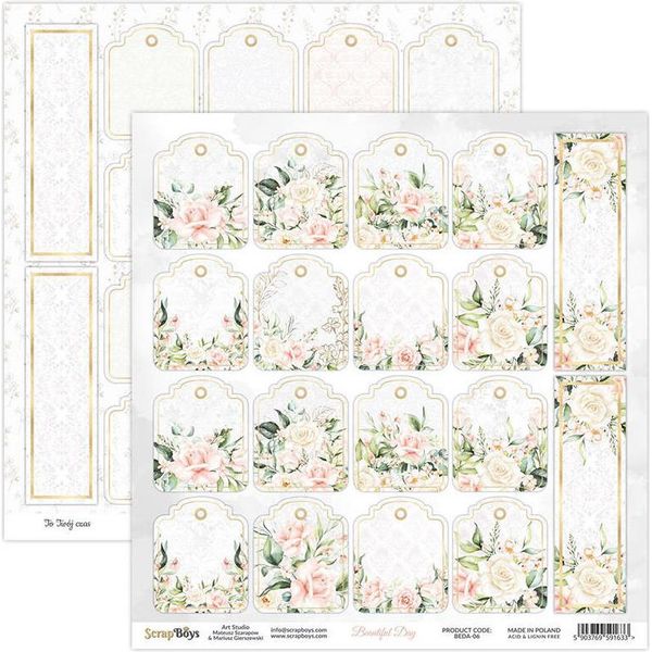 Scrapboys 30X30Cm Carta Bifacciale Per Scrapbooking Beautiful Day 06-image