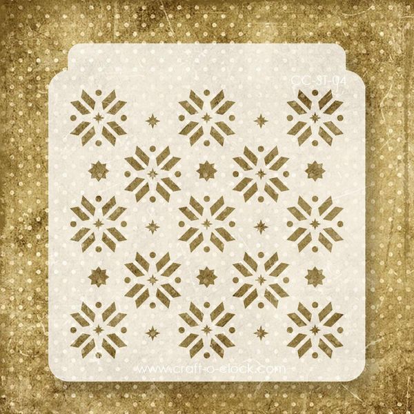 Stencil A Tecnica Mista Stencil Per Decoupage Scrapbooking 16X16, Felce Dente Di Leone-image