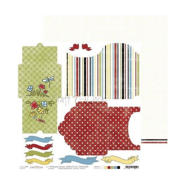 Craft Oclock 30X30Cm Carta Bifacciale Per Scrapbooking 190G Buste Pastelli Per L'infanzia-image