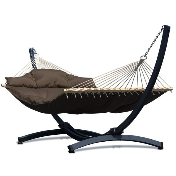 Amaca Potenza Con Telaio Zincato Per 2 Persone I Amaca A Pali Atlanta Xxl 210X140 Cm 200Kg I Telaio Zincato Tytan 350Kg Resistente Alle Intemperie-image