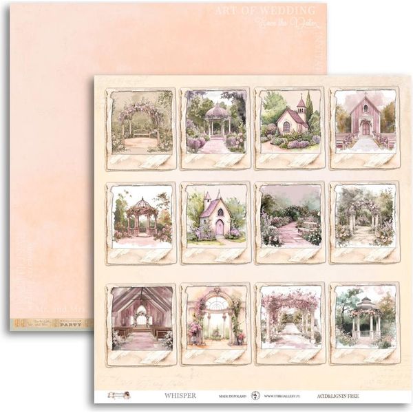 Uhk 30X30Cm Carta Bifacciale Per Scrapbooking - Memories Moments - Whisper-image