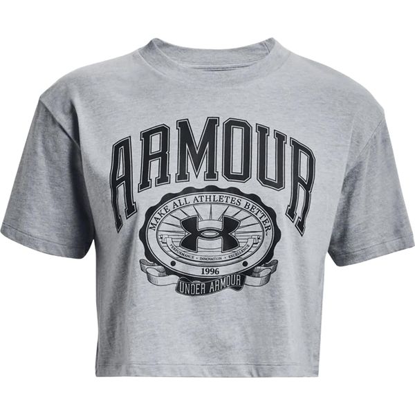 Under Armour - Maglietta A Maniche Corte "Collegiate"" Da Donna GT388 (42 It) (Grigio)"-image