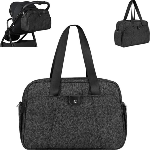 Borsa Fasciatoio Kikkaboo Chelsea Con Fasciatoio, Tasche Laterali, Scomparto Termico Nero-image