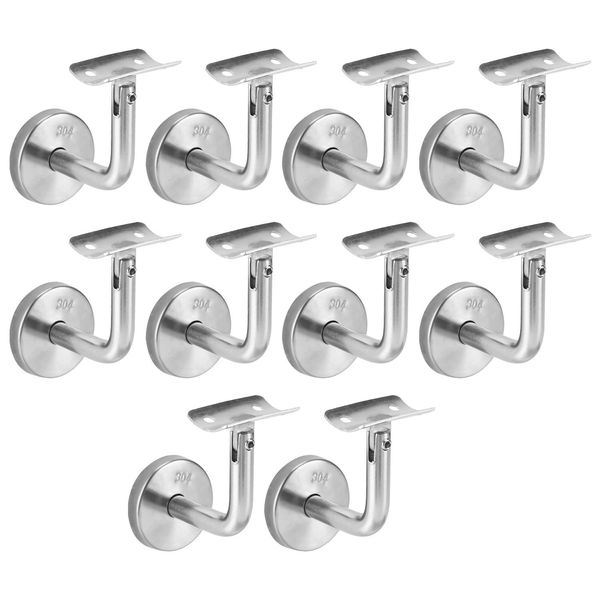 Set Di Staffe Per Corrimano Aopunly 10 Pezzi Staffa Per Corrimano In Acciaio Inox Supporto Per Ringhiera Curva Supporto-image