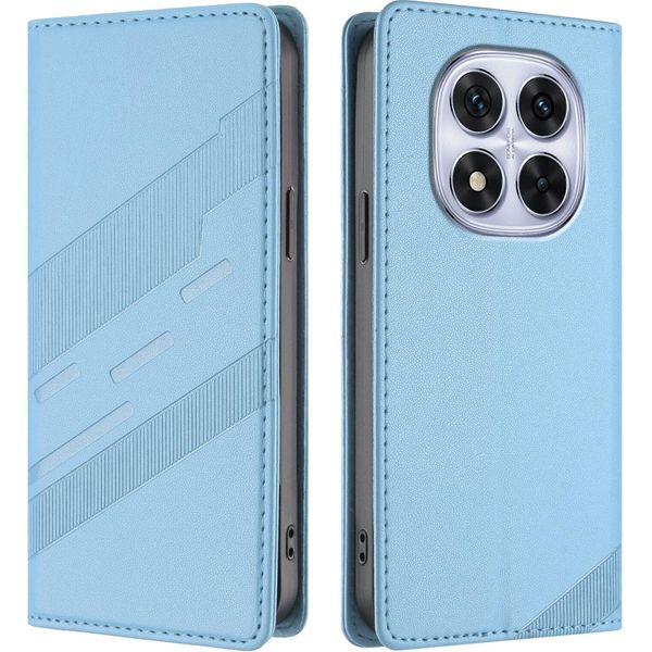 Custodia Per Xiaomi Redmi Note 14 Pro 5G/Note 14 Pro+ 5G/Poco X7, Custodia A Portafoglio In Finto Cuoio Con Slot Per Schede E Funzione Stand Hellblau-image