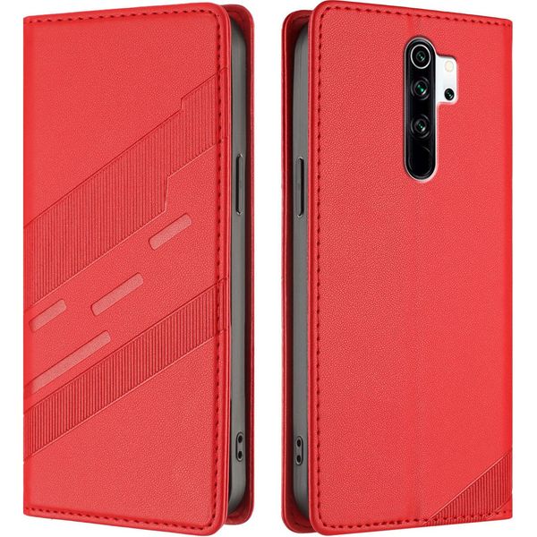 Custodia Per Xiaomi Redmi Note 8 Pro, Custodia Portafoglio In Finto Cuoio Con Slot Per Schede E Funzione Stand Rot-image