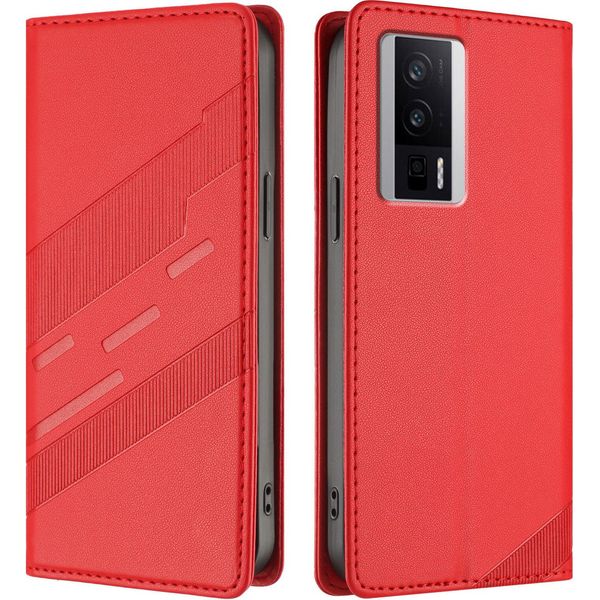 Custodia Per Xiaomi Redmi K60/K60 Pro/Poco F5 Pro, Custodia A Portafoglio In Finto Cuoio Con Slot Per Schede E Funzione Stand Rot-image