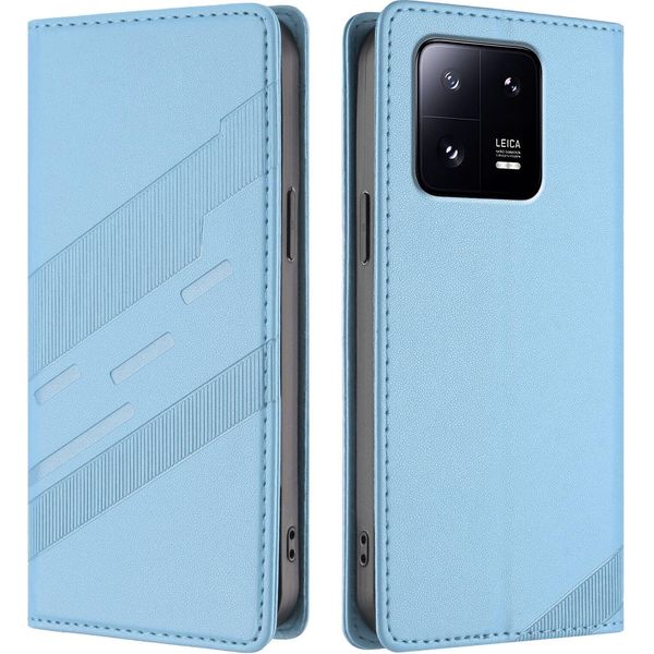 Custodia Per Xiaomi 13 Pro, Custodia A Portafoglio In Finto Cuoio Con Slot Per Carte E Funzione Stand Hellblau-image