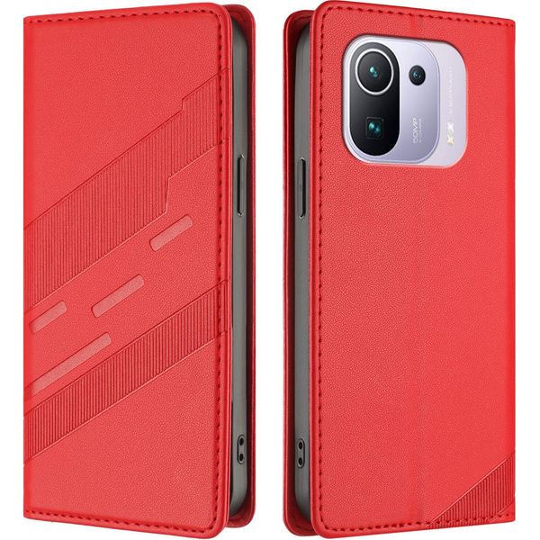 Custodia Per Xiaomi 11 Pro, Custodia A Portafoglio In Finto Cuoio Con Slot Per Schede E Funzione Stand Rot-image