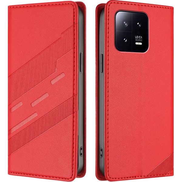Custodia Per Xiaomi 13, Custodia A Portafoglio In Finto Cuoio Con Slot Per Schede E Funzione Stand Rot-image