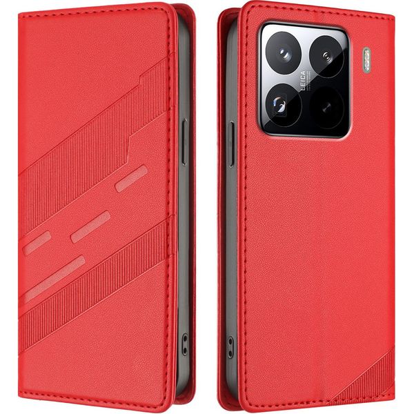 Custodia Per Xiaomi 15 Pro, Custodia A Portafoglio In Finto Cuoio Con Slot Per Schede E Funzione Stand Rot-image