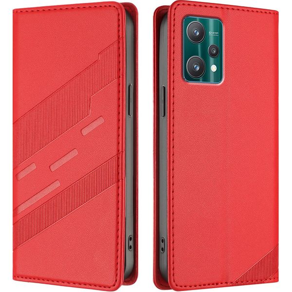 Custodia Per Realme 9 5G/Realme 9 Pro 5G, Custodia A Portafoglio In Finto Cuoio Con Slot Per Schede E Funzione Stand Rot-image