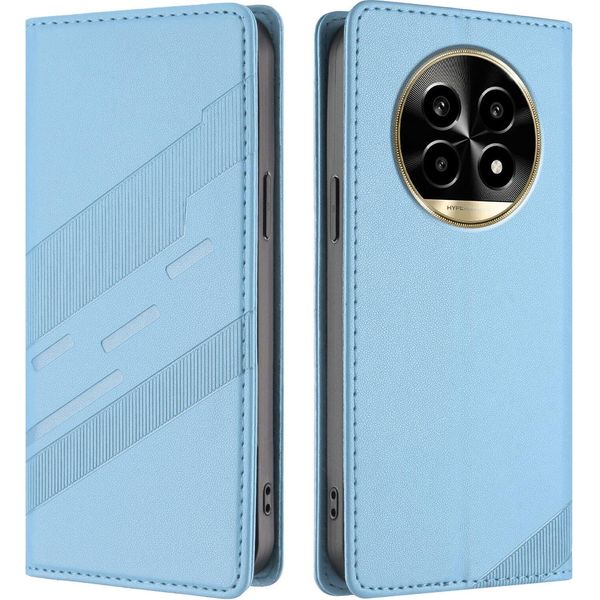 Custodia Per Realme 13 Pro/Realme 13 Pro+, Custodia A Portafoglio In Finto Cuoio Con Slot Per Carte E Funzione Stand Hellblau-image