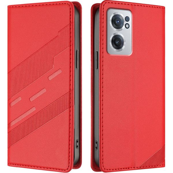 Custodia Per Oneplus Nord CE2 5G, Custodia A Portafoglio In Finto Cuoio Con Slot Per Schede E Funzione Stand Rot-image