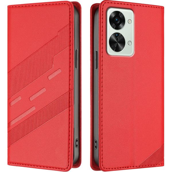 Custodia Per Oneplus Nord 2T, Custodia A Portafoglio In Finto Cuoio Con Slot Per Schede E Funzione Stand Rot-image