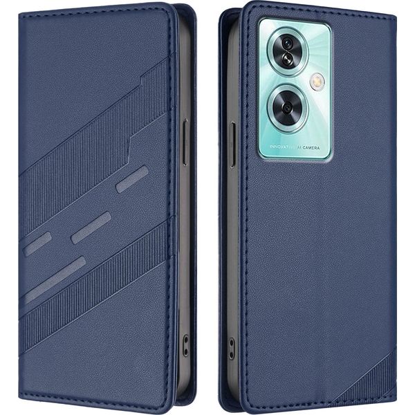Custodia Per Oneplus Nord N30 Se, Custodia A Portafoglio In Finto Cuoio Con Slot Per Schede E Funzione Stand Blau-image
