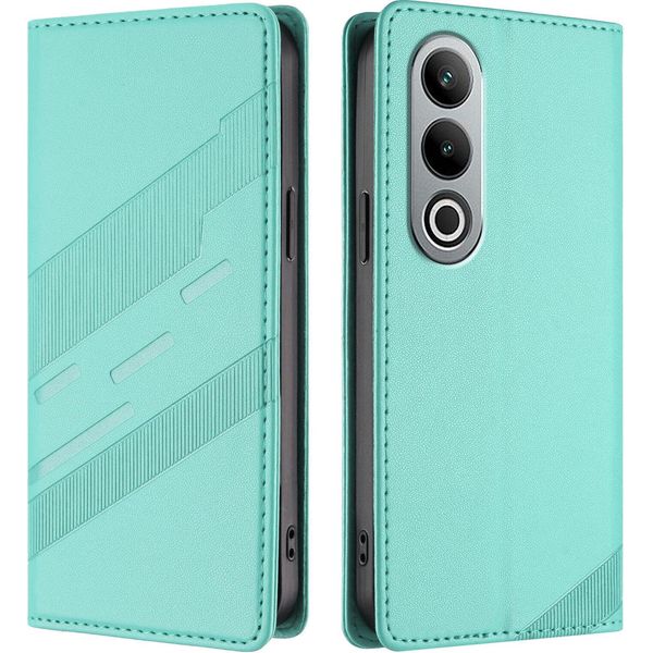 Custodia Per Oneplus Nord CE4, Custodia A Portafoglio In Finto Cuoio Con Slot Per Schede E Funzione Stand TüRkis-image