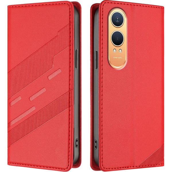 Custodia Per Oneplus Nord CE4 Lite, Custodia A Portafoglio In Finto Cuoio Con Slot Per Schede E Funzione Stand Rot-image