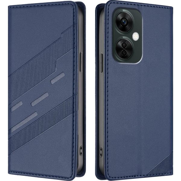 Custodia Per Oneplus Nord N30 / Nord Ce 3 Lite, Custodia A Portafoglio In Finto Cuoio Con Slot Per Schede E Funzione Stand Blau-image