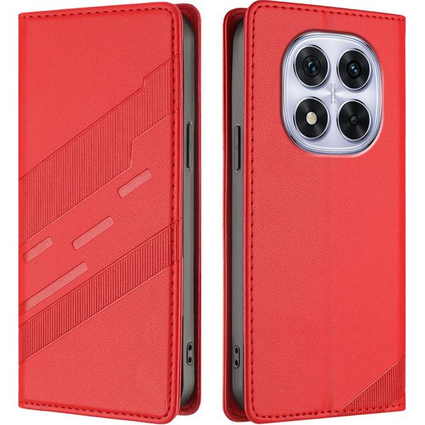 Custodia Per Xiaomi Redmi Note 14 Pro 5G/Note 14 Pro+ 5G/Poco X7, Custodia A Portafoglio In Finto Cuoio Con Slot Per Schede E Funzione Stand Rot-image