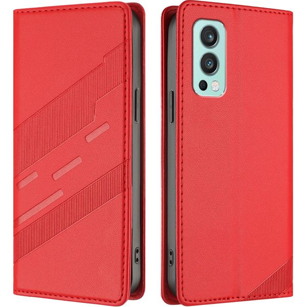 Custodia Per Oneplus Nord 2, Custodia A Portafoglio In Finto Cuoio Con Slot Per Schede E Funzione Stand Rot-image