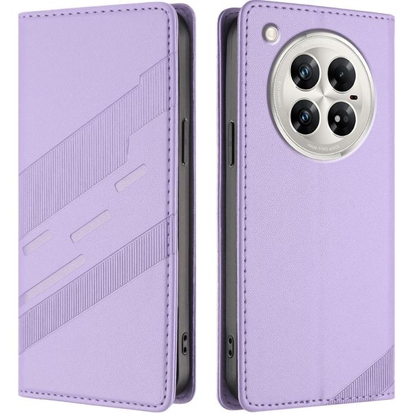 Custodia Per Infinix Zero 40 4G / Zero 40 5G, Custodia A Portafoglio In Finto Cuoio Con Slot Per Carte E Funzione Stand Violett-image